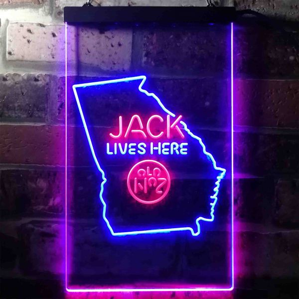 Jack Daniel's - Georgia Dual LED Neon Light Sign